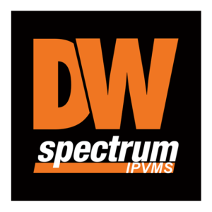 DW Spectrum IPVMs logo: bold orange 'DW' over a white italic 'spectrum' with an orange underline on a black background.